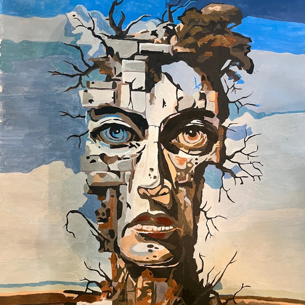 🌺🌺SOLD🌺🌺 Man in Decline PBN Painting